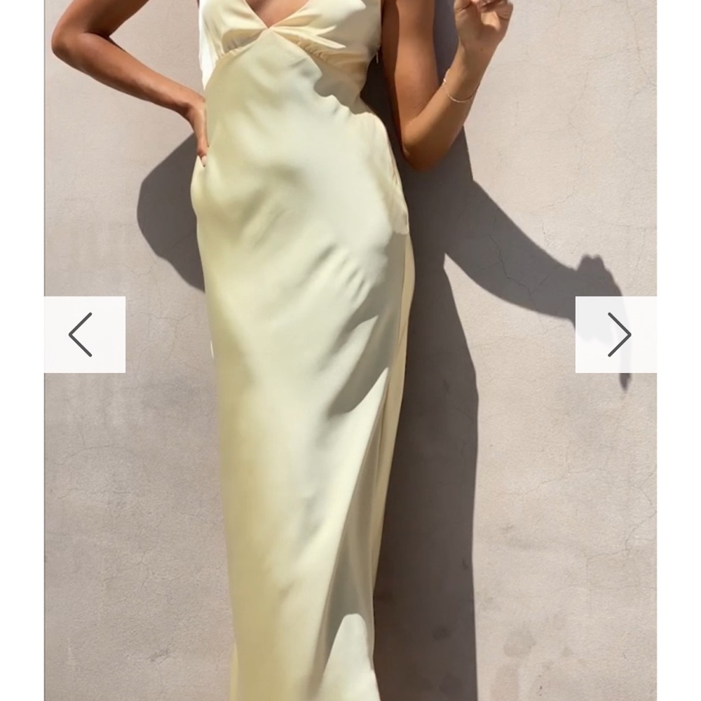 Elegant Butter Yellow Maxi Dress